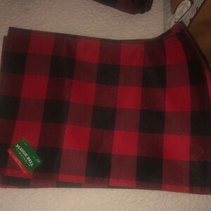 Plaid Red and Black Women's Skirt